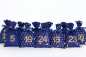 Preview: adventskalender Stoff blau gold