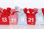 Mobile Preview: Adventskalender zum selbst befüllen rot/grau