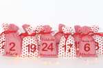 Mobile Preview: adventskalender mit namen  rot glitzer