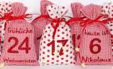 Mobile Preview: Adventskalender personalisiert rot