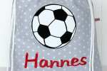 Mobile Preview: Sportbeutel mit Namen in grau